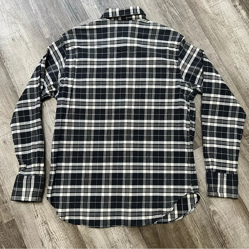 Vintage Polo Sport Purple Snap Button Flannel - Picture 2 of 7